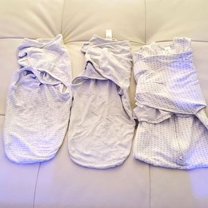 NB Halo Sleepsack swaddle, 2 x Carters SM 0-3M